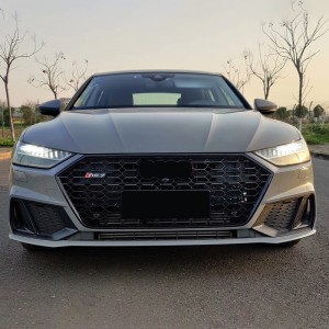 RS7 hood grill for Audi A7 S7 C8 with ACC front bumper center grill