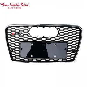 RS7 S7 front bumper grille quattro For Audi A7 S7 C7 center honeycomb grill