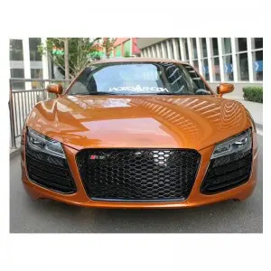 R8 Honeycomb grill for Audi R8 2014-2016 facelift mesh front bumper grill