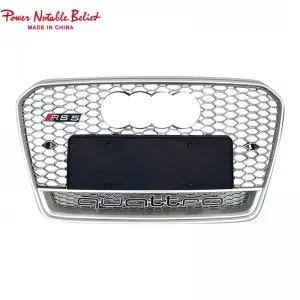 RS5 style front bumper grill for Audi A5 S5 B8.5 honeycomb grill RS frame quattro