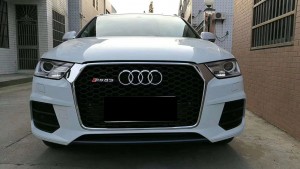 RSQ3 SQ3 ABS auto grille for Audi Q3 2016-2019 radiator honeycomb grills front bumper grill