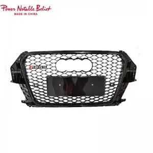 RSQ3 SQ3 style front honeycomb grille for Audi Q3 SQ3 2013-2015 upgrade grill