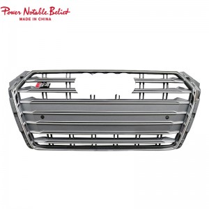 S4 RS4 car grill for Audi A4 S4 B9 honeycomb front bumper grille facelift auto grills