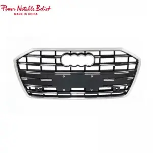 RS6 front bumper grille for audi A6 A6L S6 C8 honeycomb grill