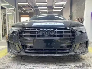 RS6 front bumper grille for audi A6 A6L S6 C8 honeycomb grill