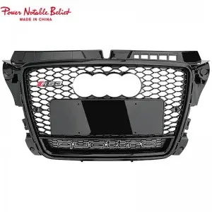 RS3 Front grille for Audi A3 8P Chrome black car bumper hood grille