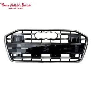 RS6 front bumper grille for audi A6 A6L S6 C8 honeycomb grill