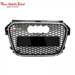 RS1 front grill for Audi A1 S1 8X 2011-2015 honeycomb hood bumper grille