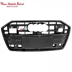 RS6 front bumper grille for audi A6 A6L S6 C8 honeycomb grill