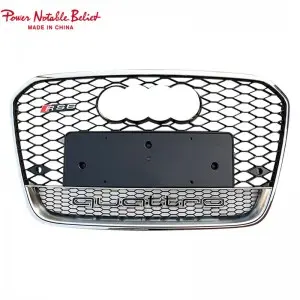 RS6 Front grill for Audi A6 S6 C7 center honeycomb grille