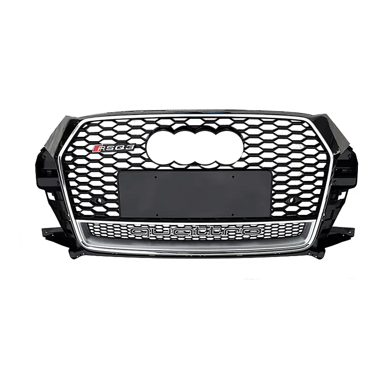 RSQ3 SQ3 ABS auto grille for Audi Q3 2016-2019 radiator honeycomb grills front bumper grill