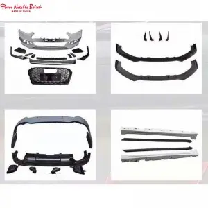 Audi RS5 B9 style body kits front bumper with front grill and lip for A5 2017-2019