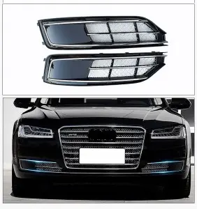 Fog Light Grill For Audi S-line A8 D4 PA 15-18 Fog Lamp Grill Racing