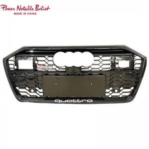 RS6 front bumper grille for audi A6 A6L S6 C8 honeycomb grill