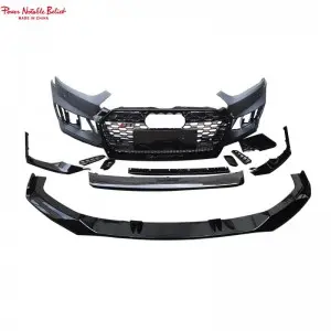 Audi RS5 B9 style body kits front bumper with front grill and lip for A5 2017-2019