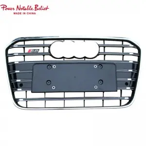 RS6 Front grill for Audi A6 S6 C7 center honeycomb grille