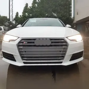 S4 RS4 car grill for Audi A4 S4 B9 honeycomb front bumper grille facelift auto grills