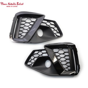 RS4 fog light grill for Audi A4 Original Sline car ABS honeycomb fog grille 20-23