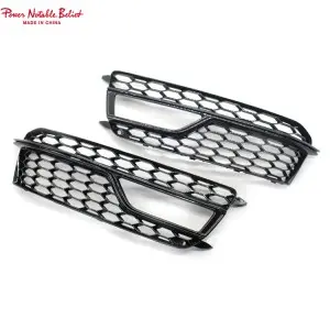 Audi fog light grill for Audi A5 B8.5 Sline or S5 honeycomb style fog lamp cover 12-16