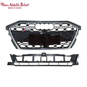 S3 RS3 style car grille for Audi A3 S3 8Y front hood grille with bracket