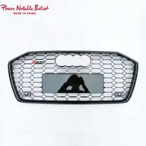 RS6 front bumper grille for audi A6 A6L S6 C8 honeycomb grill