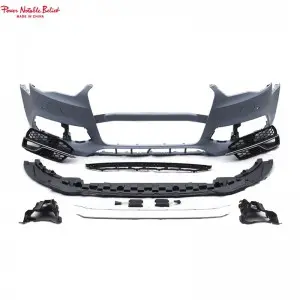 RS3 style bodikit for Audi A3 S3 8V Bumper With grill front lip