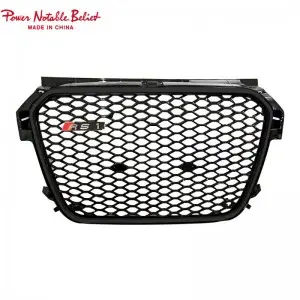 RS1 front grill for Audi A1 S1 8X 2011-2015 honeycomb hood bumper grille