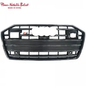 RS6 front bumper grille for audi A6 A6L S6 C8 honeycomb grill