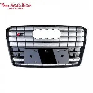 W12 S8 RS8 front grille for Audi A8 A8L S8 D4 PA center honeycomb grill