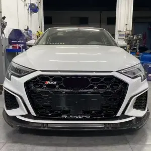 RS3 front Bodykit for Audi A3 S3 8Y Front Bumper with grill front lip diffuser tailpipe