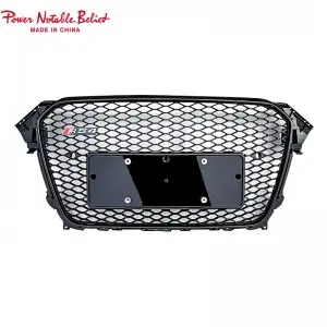 Upgrade Audi RS4 Style Front Grille Hex Mesh Honeycomb Hood Grill Fits A4 S4 B8.5