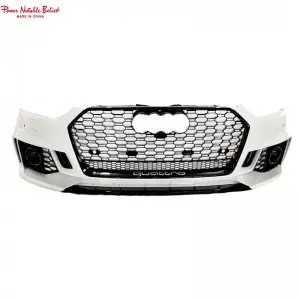 Audi RS5 B9 style body kits front bumper with front grill and lip for A5 2017-2019