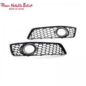 RS3 Led Fog lamp cover honeycomb Grills for audi A3 8P 2007-2012