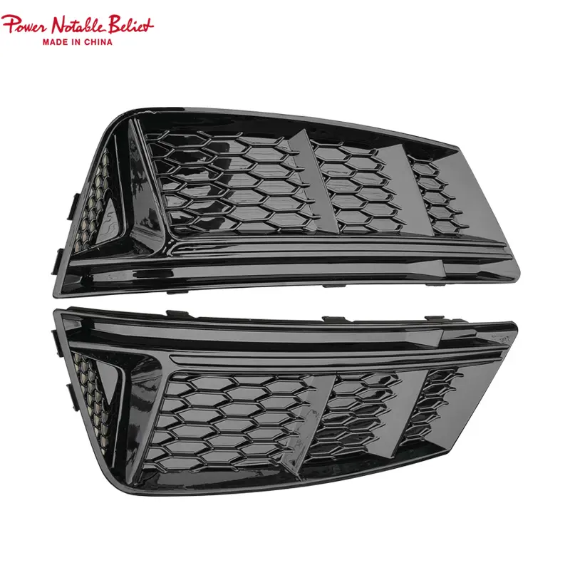 S4 honeycomb Fog lamp grill for Audi A4 With ACC Holes 17-19