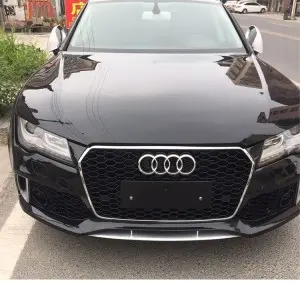 RS7 auto front grille for Audi A7 S7 C7.5 ABS material honeycomb car grill