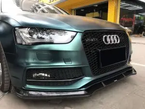 Upgrade Audi RS4 Style Front Grille Hex Mesh Honeycomb Hood Grill Fits A4 S4 B8.5