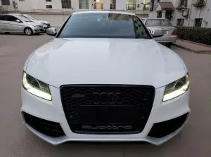 RS5 front grill for Audi A5 S5 B8 front bumper grille with lower frame quattro