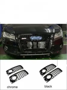 Honeycomb fog lamp grill for Audi A5 B8 S-line S5 09-11