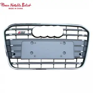RS6 Front grill for Audi A6 S6 C7 center honeycomb grille