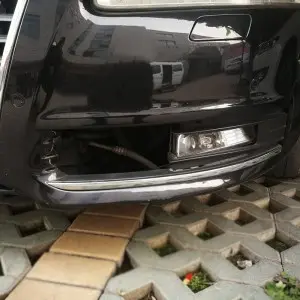 HONEYCOMB Front Bumper Fog Light Lamp Grille Cover For Audi A6 C6 S-Line 09-11