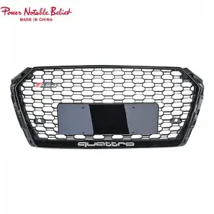 S4 RS4 car grill for Audi A4 S4 B9 honeycomb front bumper grille facelift auto grills