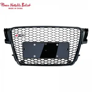 RS5 front grill for Audi A5 S5 B8 front bumper grille with lower frame quattro