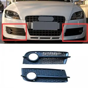 HONEYCOMB HEX  Fog Light Grille Lower Grille For Audi TT MK2 S-LINE TTS