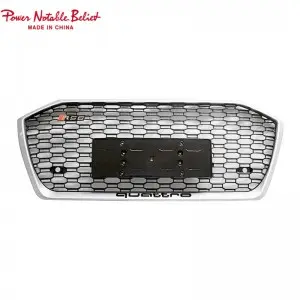 RS6 front bumper grille for audi A6 A6L S6 C8 honeycomb grill