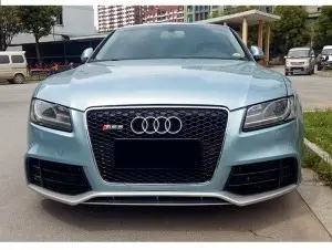 RS5 front grill for Audi A5 S5 B8 front bumper grille with lower frame quattro