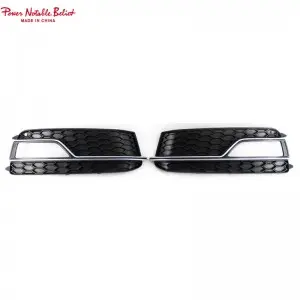 Audi fog light grill for Audi A5 B8.5 Sline or S5 honeycomb style fog lamp cover 12-16