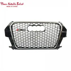 RSQ3 SQ3 style front honeycomb grille for Audi Q3 SQ3 2013-2015 upgrade grill