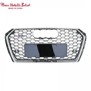 S4 RS4 car grill for Audi A4 S4 B9 honeycomb front bumper grille facelift auto grills