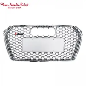 S4 RS4 car grill for Audi A4 S4 B9 honeycomb front bumper grille facelift auto grills