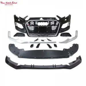 bodikits RS3 For Audi A3 S3 8V.5 front bumper with grill